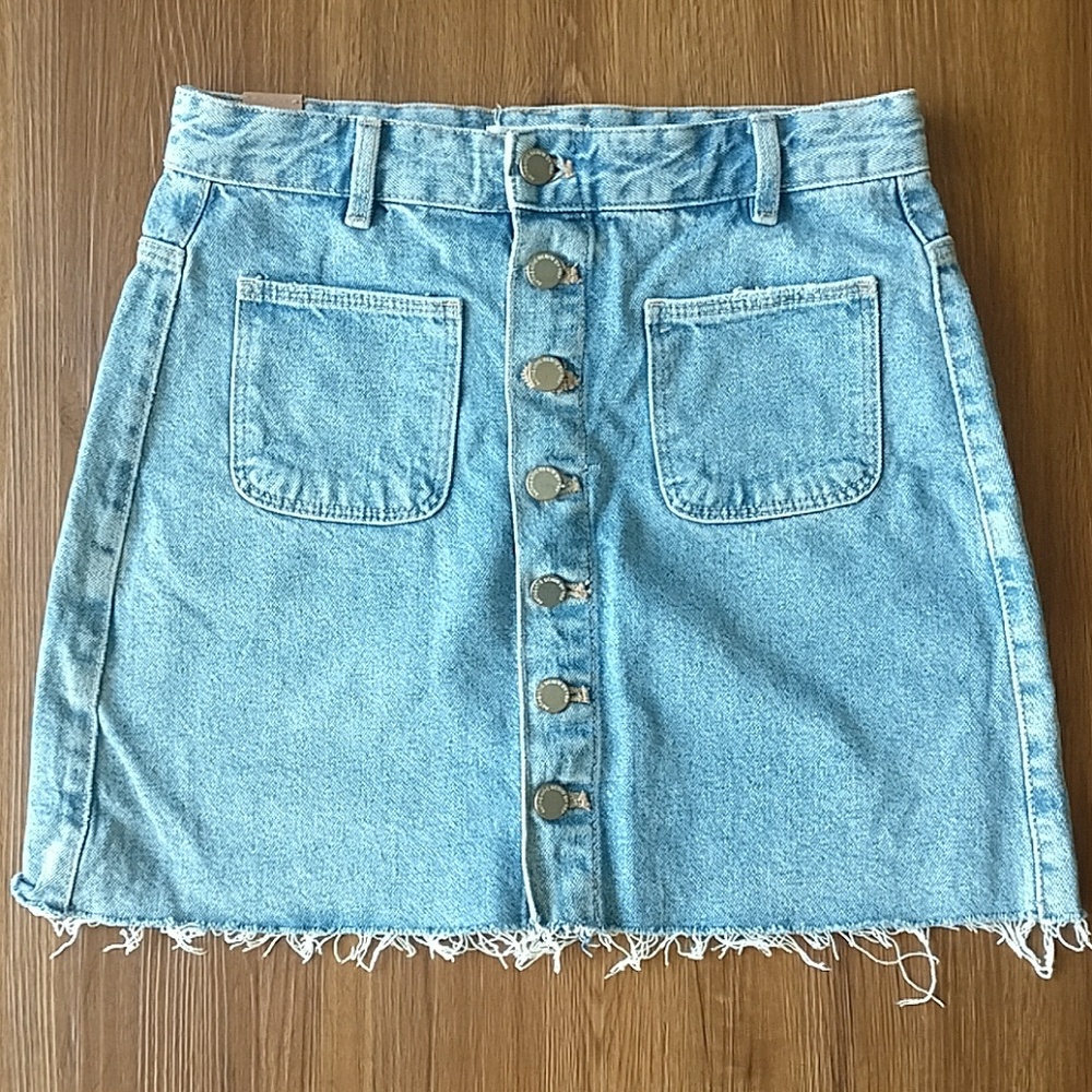 ZARA Denim Mini Skirt